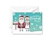 Paper Frenzy North Pole Collection Winter Christmas Holiday Thank You Note Cards and Envelopes - 25 pack
