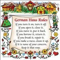 Essence of Europe Gifts German House Rules Kitchen Magnet by Essence of Europe Gifts E.H.G