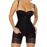 SJINC Women's Full Body Shaper Underbust Post Surgery Firm Control Shapewear Bodysuit