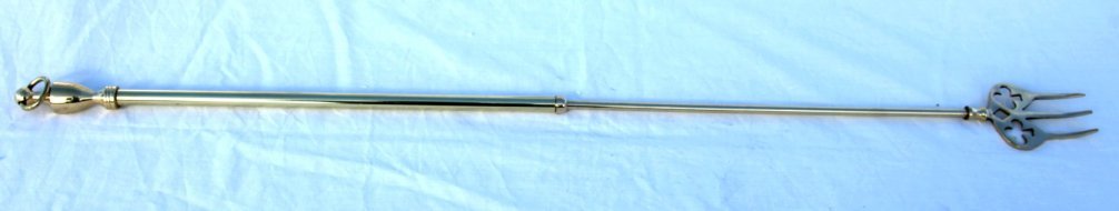 Brass Extending Toasting Fork - extends to 78cm Length