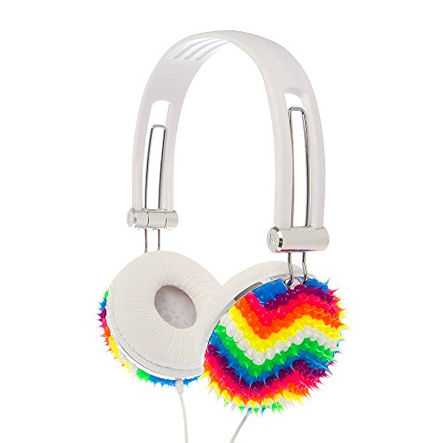 Claire s accessories rainbow chevron rubber spike fashi…