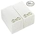 California Guest Towels 12-Inch-by-17-Inch Linen Disposable Hand Napkins, Gold (250 Pack)