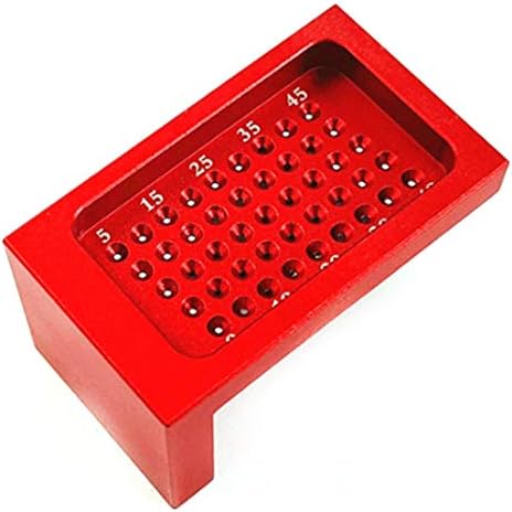 Hole Scribing Gauge, Marking Gauge Ruler,Precision woodworking measure tool Scriber Hole Positioning Metric Measuring Ruler Aluminium Alloy Scribe Ruler Carpentry Tool