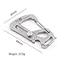 Tacray GK1602 Titanium EDC Keychain - 12 Tools in 1 - Bottle Opener, Wrench, Screw Driver, Key Clip, etc. - Universal Everyday Carry Pocket and Backpack Tool