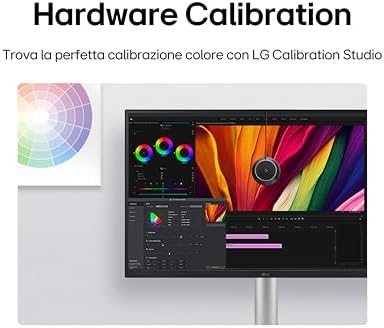 27UQ850V Monitor 27" UltraHD 4K LED IPS HDR 400, 3840x2160, AMD FreeSync 60Hz, Audio Stereo 10W, HDMI 2.0 (HDCP 2.3), Display Port 1.4, USB-C (90W), USB 3.0, AUX, Stand Pivot, Flicker Safe, Bianco