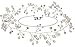 Jaciya Crystals Wedding Headband Bridal Headpieces for Bridesmaid and Flowergirls, 19.7 inches Hair Vine and Headpiece Pearls Silver Hair Accessories for Women (Silver)