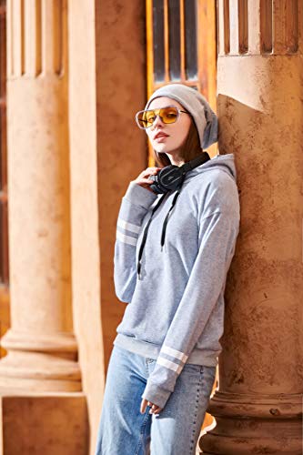 Sudaderas con Capucha Mujer, Sudadera para Mujer De Manga Larga Moda Sudadera  Pullover Tops Blusa Calle – Go Sports