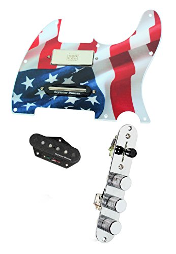 Fender Tele Telecaster Loaded Pickguard Duncan Brent Mason Pickups American Flag