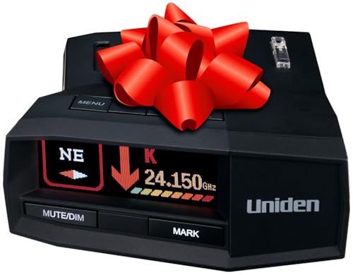 Uniden R8W (New Model) Extreme Long Range Laser/Radar Detector, 360° Awareness, Directional Arrows, Wi-Fi, Bluetooth, GPS, Real-Time Voice Alerts, Red Light & Speed Camera Alerts, R/TACH App