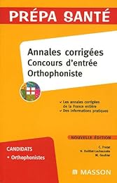 Annales corrigées, concours d'entrée orthophoniste