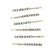 LUX ACCESSORIES Gold Tone Rhinestone Crystal Metal Bobby Pin Hair Clip Set (6pc)