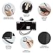 White Coat Deluxe Aneroid Sphygmomanometer Professional Manual Blood Pressure Cuff Monitor with Adult Sized Black Cuff Plus White Coat Stethoscope and LED Penlight with Pupil Gauge