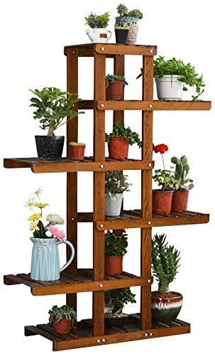 Myerzi 花台 鉢植え 多機能収納ラック ブラウンフラワーラック工場では プランターフラワーポットホルダー鉢植え ラックは 屋内屋外のパティオリビングルーム盆栽の装飾展示棚用スタンドスタンド 盆栽棚 植物棚 屋外 室内 Midlothiantsi Org Uk