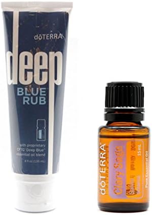 doTERRA Essential Oil New Package (100% authentic) - doTERRA Deep Blue Rub 120ml and doTERRA Clary Sage 15ml + Free Expedited shipping