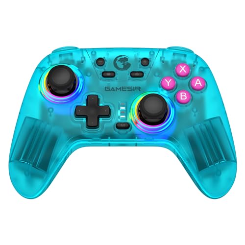 GameSir Nova Wireless Switch Pro Controller für Switch/Lite/OLED, Switch Controller mit Hall-Effekt JoySticks, RGB LED, Turbo, programmierbar, Bewegungssteuerun