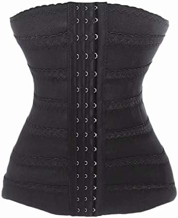 Womens Waist Trainer Corset 4 Steel Boned 3 Rows Hook Body Shaper Tummy Control Waist Cinchers Girdle Band Underwear