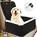 TOPBRY Car Front Seat Covers for Dogs, Deluxe 2 in 1 Scratchproof Thickened Foldable Car Protector Kennel with Safety Belt, 900D, for Cars Trucks SUVs