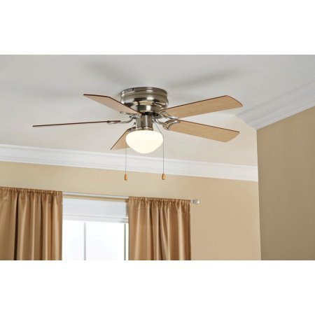 42 Mainstays Ceiling Fan Bowl Hugger Satin Nickel Amazon Com