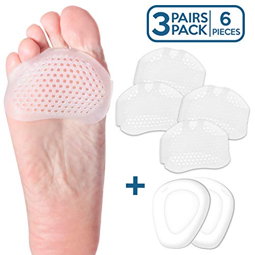 Metatarsal Pads for Women & Men | Ball of Foot Cushions | Premium Soft Gel Foot Callus Pad | Orthotics for Metatarsalgia | #1 Brand Recommended by Orthpaedics - Amazon Vine