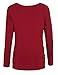 Zeagoo Women's Ruched Cowl Neck Casual Stretchy Top