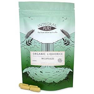 Liquorice Root (Veggie) Capsules | Organic Certified | 450mg| Licorice Capsules (90)