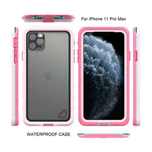 iPhone 11 Pro Max Waterproof Case Clear FullBody Rugged Support
