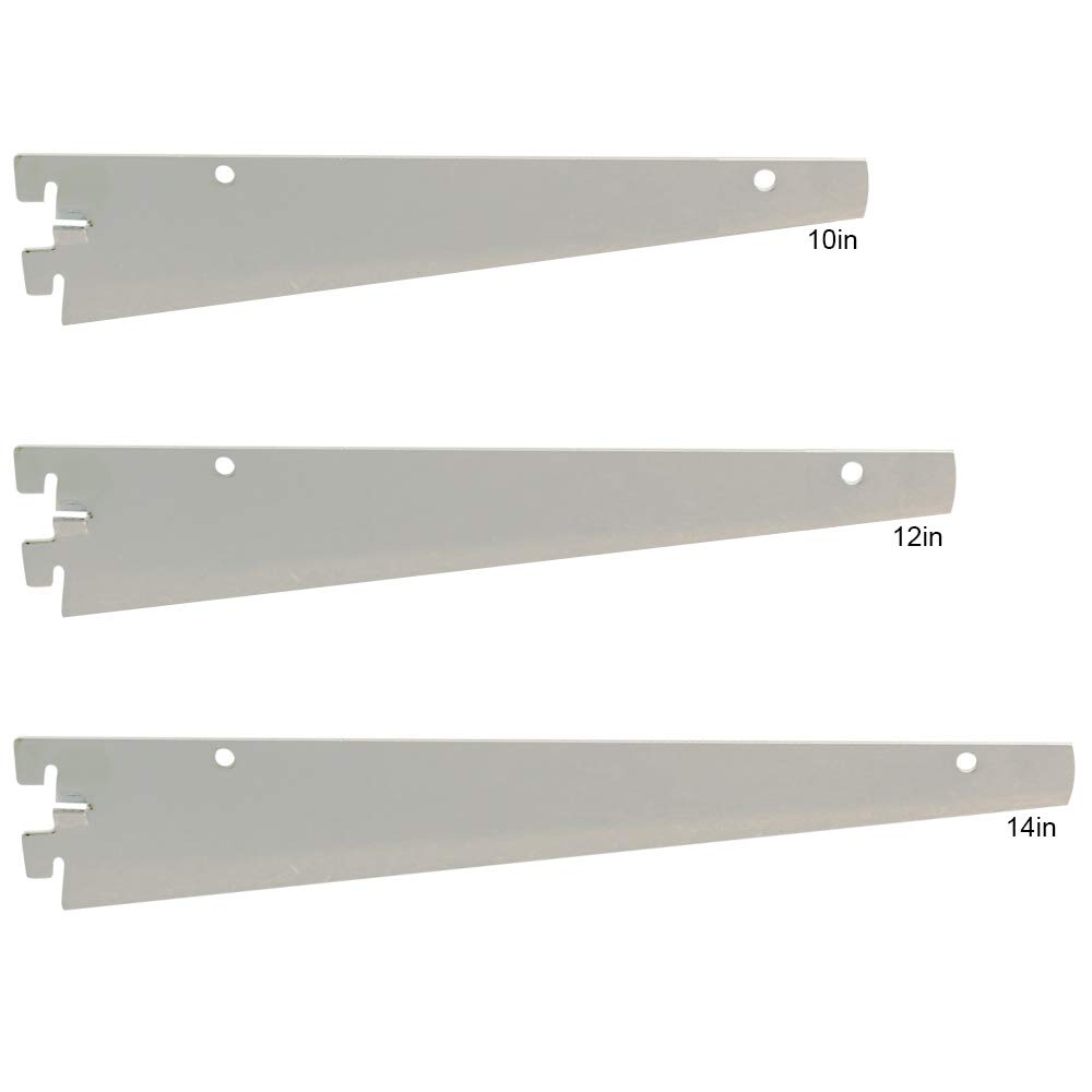 Knife Brackets for 1/2 Inch Slotted Standard in 5/64 Metal 12 Inch