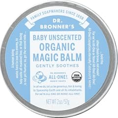 Dr. Bronner's - Organic Magic Balm (Baby Unscented, 2 Ounce) - Made with Organic Beeswax & Hemp Oil, Moisturizes & Soothes Ha