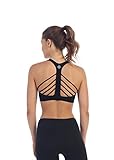 American Fitness Couture Women's DTLA Criss Cross Strappy Back Sports Bra