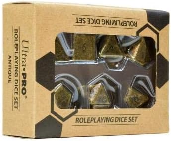 Ultra Pro E-85088 Heavy Metal RPG Dice Set (7 Pack), Medium