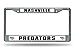 Rico Industries NHL Nashville Predators Standard Chrome License Plate Frame , 6 x 12.25