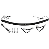 Custom Dynamics CD-WT2-01-B Windshield Trim with LED Turn Signals