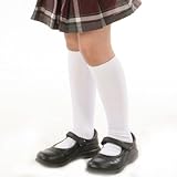 Angelina Girls Cotton 12 Pair Knee High Socks