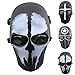Outgeek Airsoft Mask Full Face Protective Mesh Mask Skull Mask for Costume