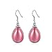TIDOO Gorgeous Pink Cats-eye Stone Fish Hook Earrings Drop Earring for Ladies