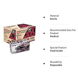GripProtect® Precise Black Nitrile Exam Gloves | 4