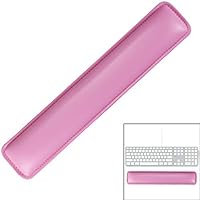 Keyboard Wrist Rest Pad,Soft PU Leather Wrist Support with Interior Soft Cushion Foam for Office/Computer/Laptops/MacBooks,Easy Typing & Pain Relief,Pink
