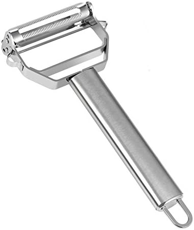 Julienne Peeler ROSIMO Ultra Sharp Stainless Steel Dual Julienne Vegetable Peeler, Precision Kitchenware for Potato, Vegetable and Fruit