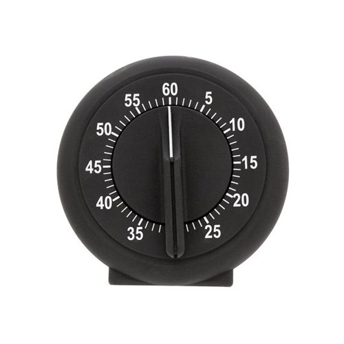 BIOS Rubberised Mechanical Timer, Black