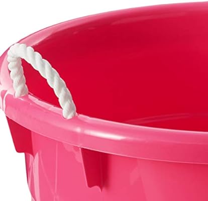 toy bucket with rope handles