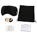 Bluetooth Sleeping Eye Mask Headphones, LC-dolida Wireless Music Bluetooth Sleep Eye Shades Headset Earphone Built-In Speakers Microphone Washable Black