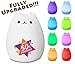 X-CHENG Night Light - 3-Modes Portable Silicone LED Night Lamp - 8 Single Colors Mode and 8-Color Breathing Light Mode - Adorable Animals' Appearance - USB Charging - Best nightlight for Baby