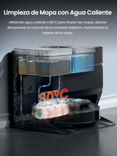 M5 MAX Robot Aspirador y Fregasuelos con Base de Autovaciado