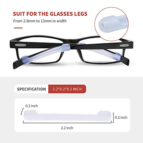 6 Pairs Silicone Glasses Retainers, AntiSlip Elastic Comfort