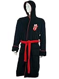 Rock Robe The Rolling Stones - Tongue Black Fleece Bathrobe