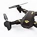 LEANINGTECH XS809W WiFi FPV Foldable RC Quadcopter with Camera 10 Minutes, 2.4GHz 6-Axis Gyro Remote Control Drone Gravity Sensor Altitude Hold Headless Function