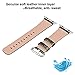 baozai Compatible with Apple Watch Band 40mm, Smooth Soft Glitter Leather Band with Diamond Protector Case for iWatch Series 6/5/4/SE (Black, 40mm)
