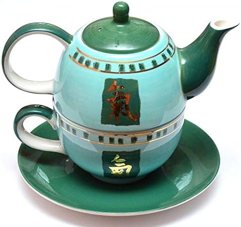 Tea for One Set Tea Time Teapot with Tea Cup 3-Piece Ceramic Pot Cup Tea Set