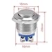 ESUPPORT Car 16mm Raised Top Momentary Stainless Metal Push Button Switch Pack of 5
