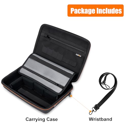 Cwatcun Action Camera Carrying Case for GoPro Hero/DJI Osmo Pocket 3/Action, Waterproof Carrying Case Shoulder Bag, Travel Case for Most Action Camera and Accessories